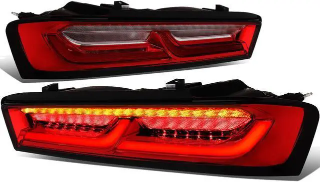 Main image of DNA Motoring TL-LED-3D-CC16-RD For 2016 to 2018 Chevy Camaro Full LED 3D Tube Bar+Sequential Turn Signal Tail Brake Light Reverse Lamps (Red) 17
