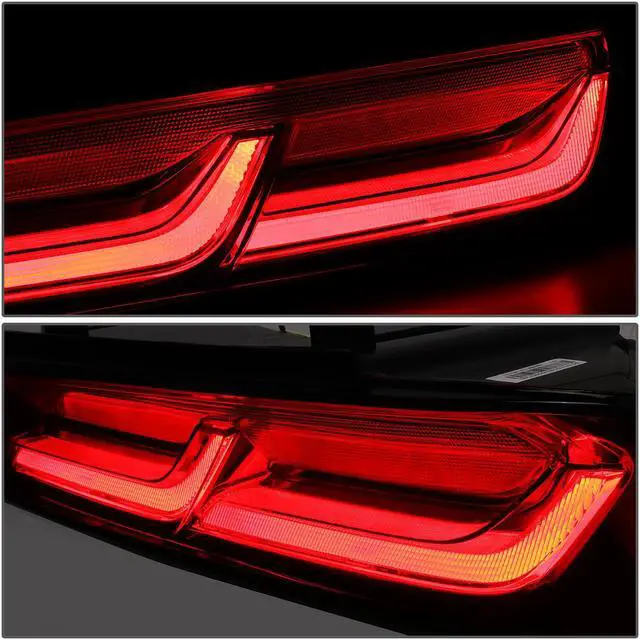 Alt view image 3 of 6 - DNA Motoring TL-LED-3D-CC16-RD For 2016 to 2018 Chevy Camaro Full LED 3D Tube Bar+Sequential Turn Signal Tail Brake Light Reverse Lamps (Red) 17