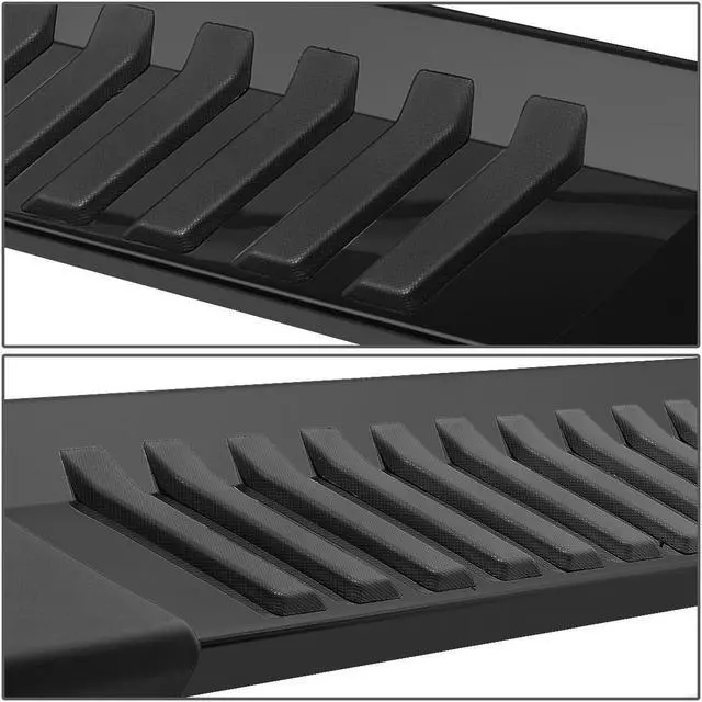 Alt view image 3 of 6 - DNA Motoring STEPB-ZTL-8087-BKSS For 2004 to 2014 Ford F150 Crew Cab Pair 6" Stainless Steel Nerf Step Bar Running Boards 05 06 07 08 09 10 11 12 13