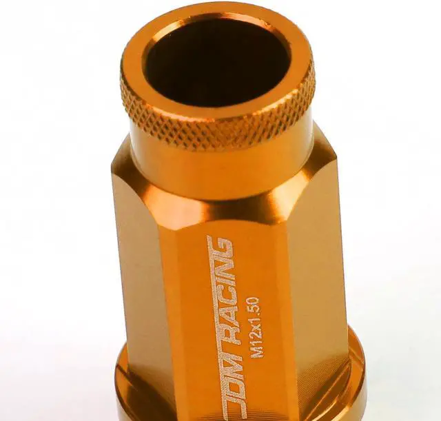 Alt view image 3 of 6 - DNA Motoring LG-T777-15-OR 20-Piece M12 x 1.5 Extended Aluminum Alloy Wheel Lug Nuts+Adapter Key (Orange)