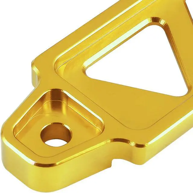 Alt view image 4 of 8 - DNA Motoring BATT-LONG-GD 190mm/220mm Billet Aluminum Battery Tie Down Mount Bracket (Gold)