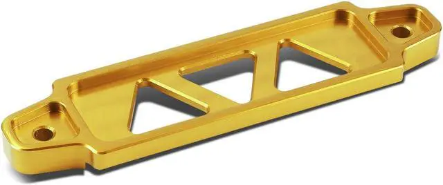 Alt view image 3 of 7 - DNA Motoring BATT-SHORT-GD 145mm/170mm Billet Aluminum Battery Tie Down Mount Bracket (Gold)