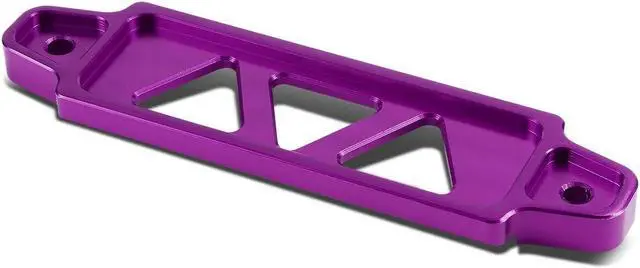 Alt view image 2 of 7 - DNA Motoring BATT-SHORT-PP 145mm/170mm Billet Aluminum Battery Tie Down Mount Bracket (Purple)