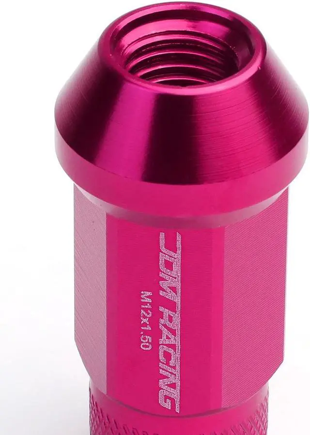 Alt view image 4 of 5 - DNA Motoring LN-ZTL-9026-15-PK 20-Piece M12 x 1.5 Aluminum Alloy Wheel Lug Nuts +1 X Deep Drive Extension (Pink)