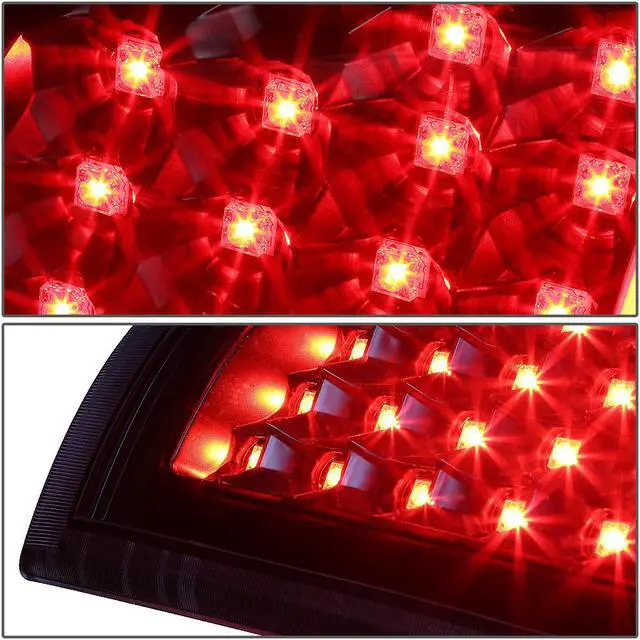 Alt view image 3 of 7 - DNA Motoring TL-CSIL99-LED-BK-CL For 1999 to 2003 Chevy Silverado / GMC Sierra Pair of Black Housing Clear Lens LED Brake Tail Lights 00 01 02