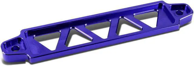 Alt view image 3 of 7 - DNA Motoring BATT-LONG-BL 190mm/220mm Billet Aluminum Battery Tie Down Mount Bracket (Blue)
