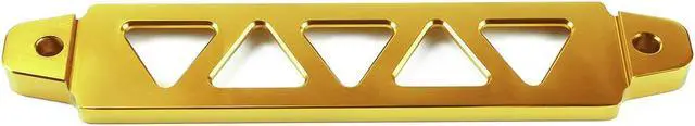 Alt view image 6 of 8 - DNA Motoring BATT-LONG-GD 190mm/220mm Billet Aluminum Battery Tie Down Mount Bracket (Gold)