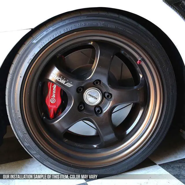 Alt view image 2 of 4 - DNA Motoring VCAP-RT-011-RD Impaler Spike Style Polished Aluinum Red Tire Vavle Stem Caps (Pack of 4)