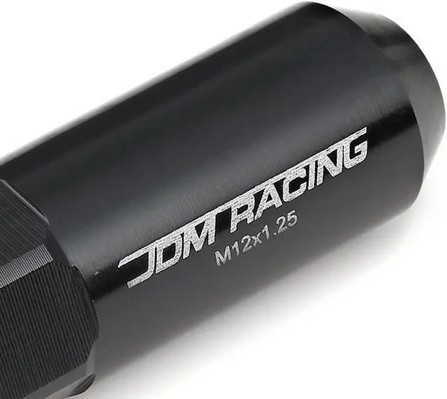 Alt view image 2 of 5 - DNA Motoring LG-T888-125-BK 20-Piece M12 x 1.25 Aluminum Alloy Wheel Lug Nuts + Deep Drive Extension (Black)