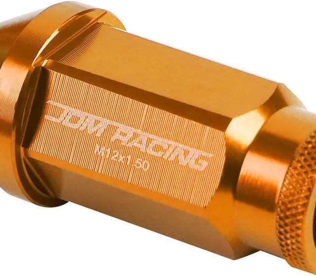 Alt view image 2 of 6 - DNA Motoring LG-T777-15-OR 20-Piece M12 x 1.5 Extended Aluminum Alloy Wheel Lug Nuts+Adapter Key (Orange)