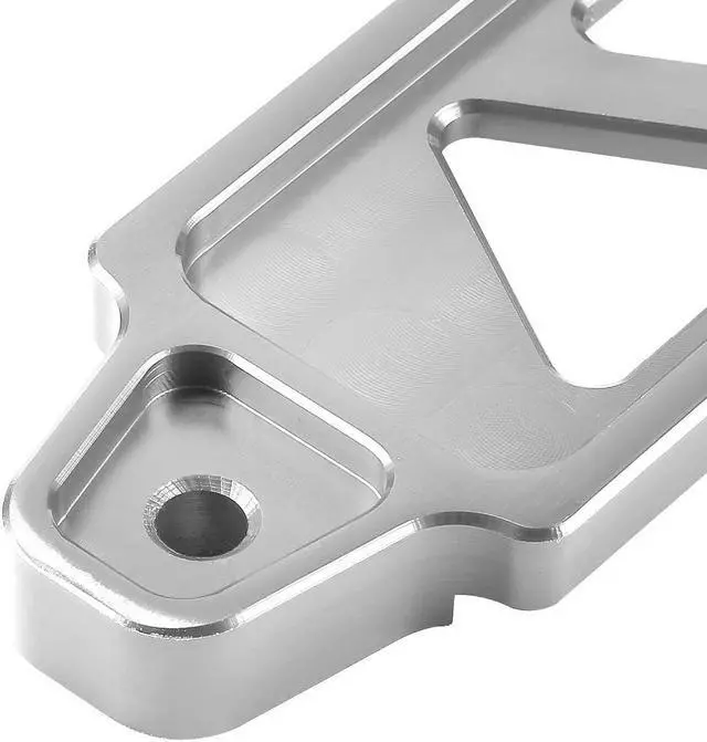 Alt view image 4 of 7 - DNA Motoring BATT-SHORT-SL 145mm/170mm Billet Aluminum Battery Tie Down Mount Bracket (SIlver)
