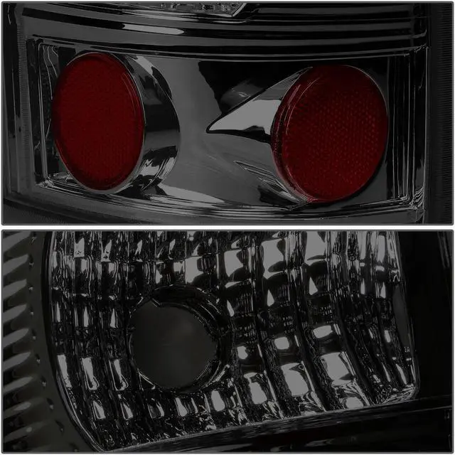 Alt view image 4 of 7 - DNA Motoring TL-CSIL99-LED-CH-SM For 1999 to 2003 Chevy Silverado / GMC Sierra Pair of Chrome Housing Smoked Lens LED Brake Tail Lights 00 01 02