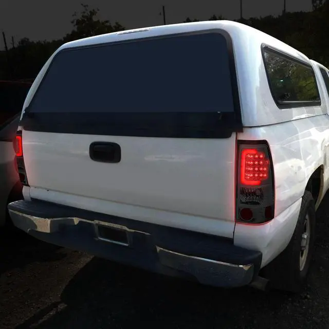 Alt view image 7 of 7 - DNA Motoring TL-CSIL99-LED-3D-CH-SM For 1999 to 2003 Chevy Silverado / GMC Sierra Pair of Chrome Housing Smoked Lens 3D LED Brake Tail Lights 00 01 02