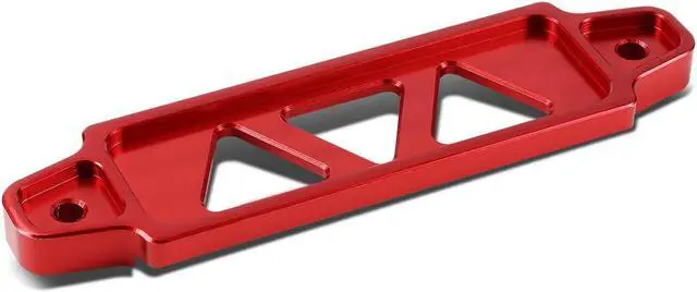Alt view image 3 of 7 - DNA Motoring BATT-SHORT-RD 145mm/170mm Billet Aluminum Battery Tie Down Mount Bracket (Red)