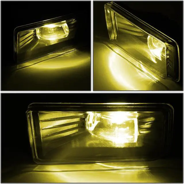 Alt view image 2 of 7 - DNA Motoring FL-ZTL-263-AM For 2015 to 2018 GMC Yukon/XL Pair Front Bumper Lamp LED Fog Light Lamp+Bezel+Switch Amber Lens 16 17