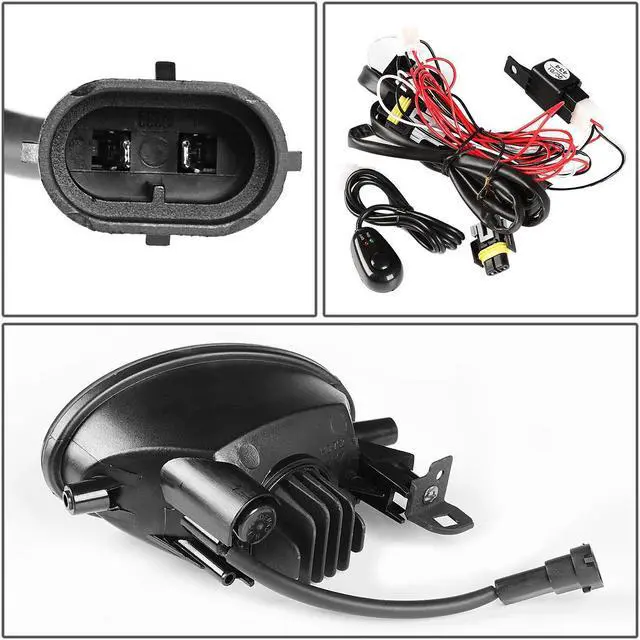Alt view image 4 of 5 - DNA Motoring FL-ZTL-255-SM For 2008 to 2017 Honda Civic/Accord/Odyssey/Fit Pair Bumper Driving LED DRL Fog Light Lamp+Switch Smoked Lens 09 10 11 12 13 14 15 16