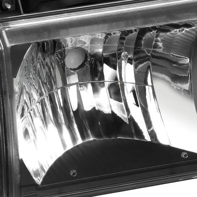 Alt view image 3 of 7 - DNA Motoring HL-OH-F15087-BK-AM For 1987 to 1991 Ford F150 F250 F350 Bronco Pair Factory Style Headlight Corner Lamps Black Housing Amber Side 88 89 90
