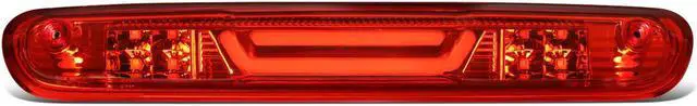 Main image of DNA Motoring 3BL-GMC07-3D-LED-RD For 2007 to 2013 Chevy Silverado GMC Sierra Heavy Duty 3D LED Bar 3rd Third Tail Brake Light Cargo Cargo Lamp Red Housing 08 09 10 11 12