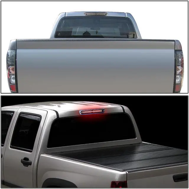 Alt view image 7 of 7 - DNA Motoring 3BL-COLO04-3D-T3-LED-BK For 2004 to 2012 Chevy Colorado GMC Canyon Isuzu I-Series Sequential LED Arrow Style Signal Tail Center 3rd Third Brake Light