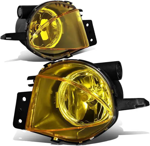 Main image of DNA Motoring FL-ZTL-112-AM For 2007 to 2008 BMW E90 328i 328xi 325i 325xi 330i 330xi Pair Front Driving Fog Light Lamps Amber Lens
