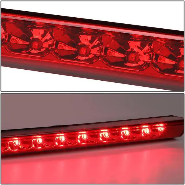 Alt view image 3 of 5 - DNA Motoring 3BL-TRAV16-LED-RD For 2013 to 2018 Toyota Rav4 / 2010 to 2019 Lexus GX460 Full LED 3rd Third Tail Brake Light Lamp Red Housing 11 12 14 15 16 17