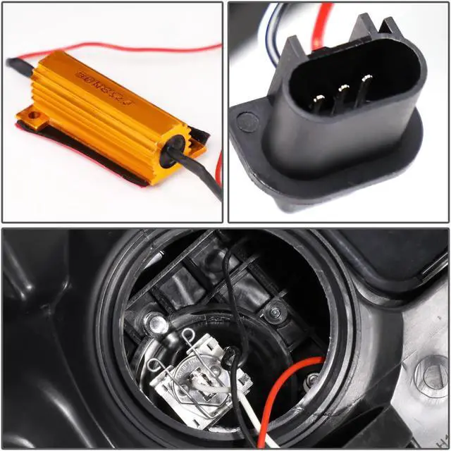 Alt view image 5 of 7 - DNA Motoring HL-LB-T2-F15009-BK-AM For 2009 to 2014 Ford F-150 Pair Black Housing Amber Corner LED DRL Arrow Turn Signal Projector Headlight Head Lamps 10 11 12 13