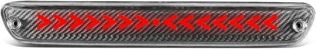 Main image of DNA Motoring 3BL-COLO04-3D-T3-LED-BK For 2004 to 2012 Chevy Colorado GMC Canyon Isuzu I-Series Sequential LED Arrow Style Signal Tail Center 3rd Third Brake Light