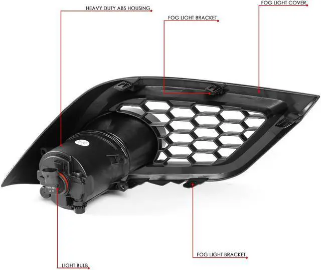 Alt view image 6 of 7 - DNA Motoring FL-ZTL-305-AM For 2016 to 2018 Toyota Scion Corolla IM Pair OE Style Fog Light Replacement w/ Bezel + Switch Amber 17