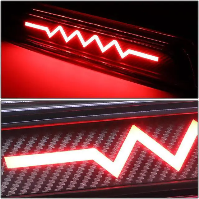 Alt view image 3 of 7 - DNA Motoring 3BL-TTU07-3D-T5-LED-BK For 2007 to 2017 Toyota Tundra Sequential LED Heart Rate Style Signal Tail Center 3rd Third Brake Light 08 09 10 11 12 13 14 15 16