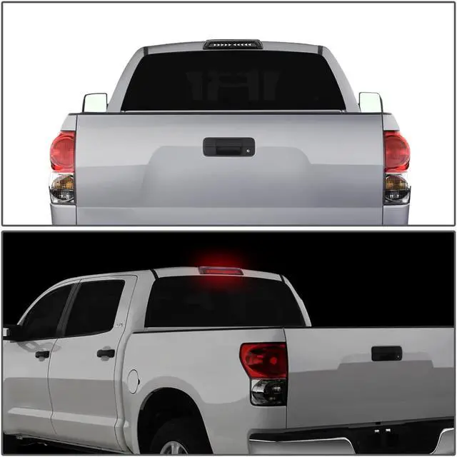 Alt view image 7 of 7 - DNA Motoring 3BL-TTU07-3D-T4-LED-BK For 2007 to 2017 Toyota Tundra Sequential LED Triangle Style Signal Tail Center 3rd Third Brake Light 08 09 10 11 12 13 14 15 16