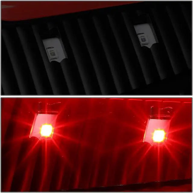 Alt view image 5 of 7 - DNA Motoring TL-F15097-LED-RD3D-BK-SM-G2 For 1997 to 2004 Ford F150 -07 F250 F350 F450 F550 Black Housing Smoked Lens Red 3D LED Tail Lights