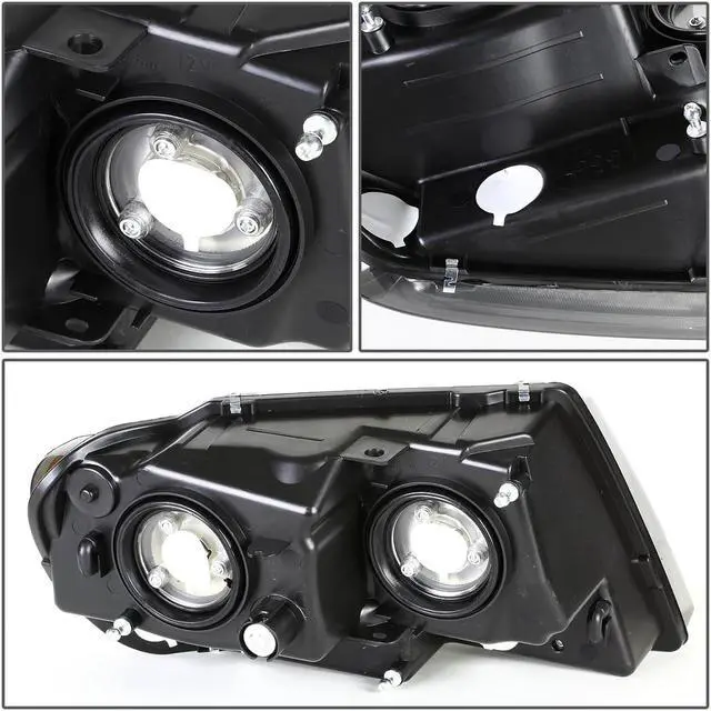 Alt view image 9 of 10 - DNA Motoring HL-OH-JGC99-CH-AM For 1999 to 2004 Jeep Grand Cherokee Chrome Housing Amber Corner Headlight Headlamps WJ 00 01 02 03 Left + Right
