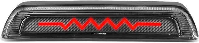 Main image of DNA Motoring 3BL-TTU07-3D-T5-LED-BK For 2007 to 2017 Toyota Tundra Sequential LED Heart Rate Style Signal Tail Center 3rd Third Brake Light 08 09 10 11 12 13 14 15 16