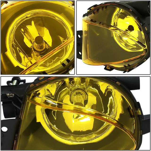 Alt view image 4 of 7 - DNA Motoring FL-ZTL-112-AM For 2007 to 2008 BMW E90 328i 328xi 325i 325xi 330i 330xi Pair Front Driving Fog Light Lamps Amber Lens