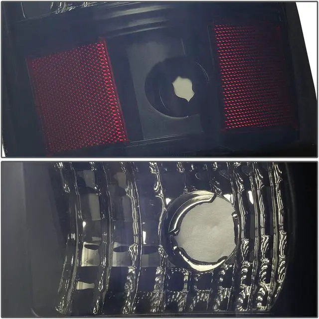 Alt view image 5 of 7 - DNA Motoring TL-CSIL03-LED-RD3D-BK-SM For 1999 to 2006 Silverado / Sierra Fleetside Pair of 3D LED Rear Tail Brake Lights (Black Housing Smoked Lens) 01 02 03 04 05