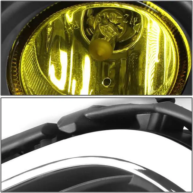 Alt view image 3 of 5 - DNA Motoring FL-ZTL-226-AM For 2014 to 2016 Mazda 6 Driving Bumper Fog Light Lamp+Bezel+Switch Chrome Trim Amber Lens 15