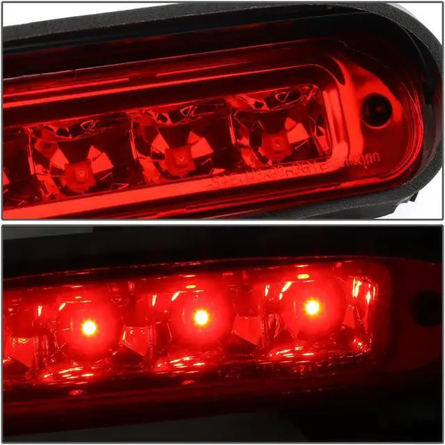 Alt view image 3 of 5 - DNA Motoring 3BL-FFLEX12-LED-RD For 2012 to 2018 Ford Flex LED 3rd Third Tail Brake Light Rear Stop Lamp Red Housing 13 14 15 16 17