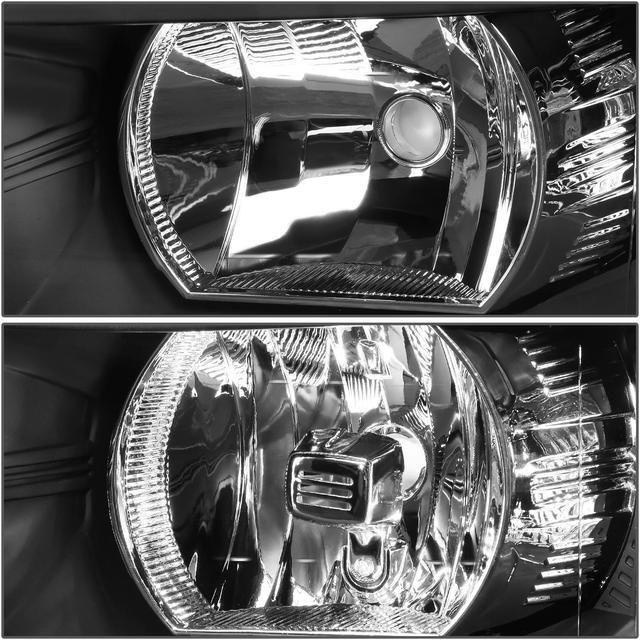 Alt view image 3 of 7 - DNA Motoring HL-OH-CSIL07-BK-CL1 For 2007 to 2013 Chevy Silverado 1500 2500HD 3500HD Headlight Black Housing Clear Corner Headlamp 08 09 10 11 12 Left + Right