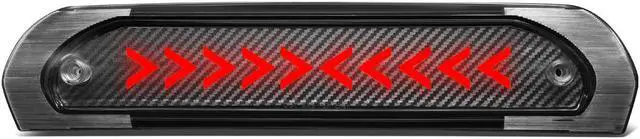 Main image of DNA Motoring 3BL-DRM02-3D-T3-LED-BK For 2002 to 2009 Dodge Ram 1500 2500 3500 Sequential LED Arrow Style Signal Tail Center 3rd Third Brake Light 03 04 05 06 07 08