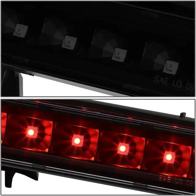 Alt view image 3 of 5 - DNA Motoring 3BL-FFLEX12-LED-BK-SM For 2012 to 2018 Ford Flex LED 3rd Third Tail Brake Light Rear Stop Lamp Smoked Lens 13 14 15 16 17