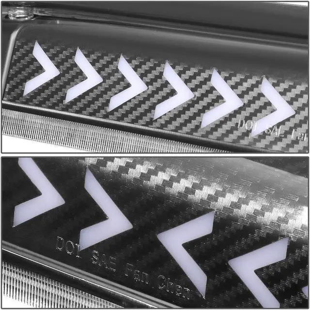 Alt view image 4 of 7 - DNA Motoring 3BL-F15004-3D-T3-LED-BK For 2004 to 2010 Ford F-150 Explorer Sport Trac Sequential LED Arrow Style Signal Tail Center 3rd Third Brake Light 05 06 07 08 09