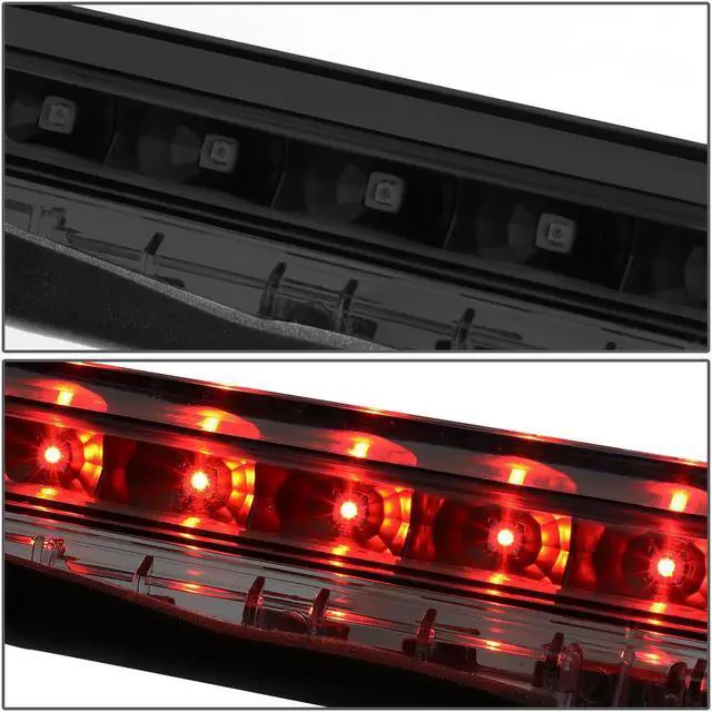 Alt view image 3 of 5 - DNA Motoring 3BL-STC11-LED-BK-SM For 2011 to 2016 Scion tC Full LED 3rd Third Tail Brake Light Rear Stop Lamp Smoked Lens 12 13 14 15