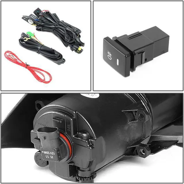 Alt view image 5 of 7 - DNA Motoring FL-ZTL-305-AM For 2016 to 2018 Toyota Scion Corolla IM Pair OE Style Fog Light Replacement w/ Bezel + Switch Amber 17