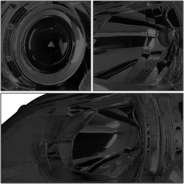 Alt view image 3 of 7 - DNA Motoring HL-OH-SLEG10-SM-AM For 2010 to 2014 Subaru Outback Legacy Pair Smoked Housing Amber Corner Projector HeadLight Lamps 11 12 13