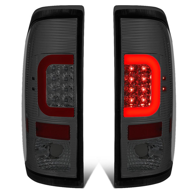 Smoke/Tinted Pair Tail Lights For 97-03 Ford F150 & 99-07 F250/F350 Super Duty (Styleside) By AUTOFREE – DOT/SAE