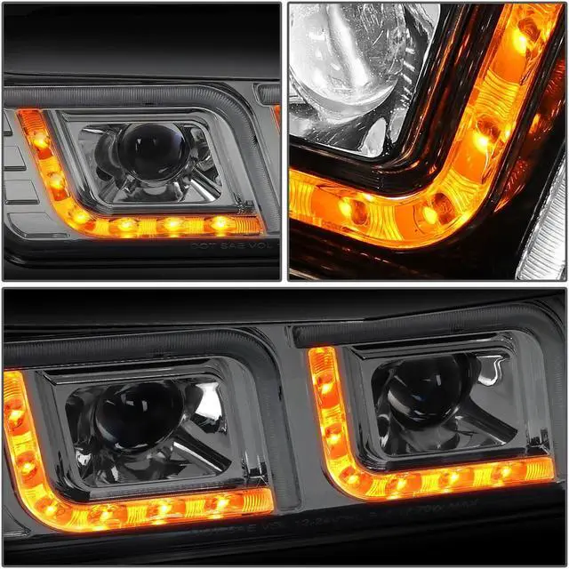 Alt view image 4 of 7 - DNA Motoring HL-HAY-001-CH For 1981-2019 Kenworth W900 T800 Western Star 4800 LED DRL+ Turn Signal+ Dual Projector Headlight Lamp 10 11 12 13 14 15 16 17 18