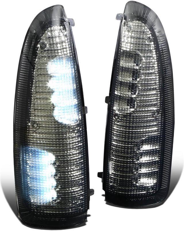 Main image of DNA Motoring MLEDL-003-SM-WH For 2000 to 2007 Ford Super Duty / Excursion Smoke Lens Towing Side Mirror Turn Signal Light (White LED) 01 02 03 04 05 06