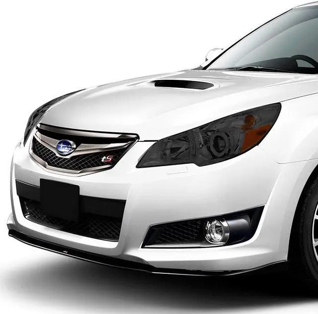 Alt view image 7 of 7 - DNA Motoring HL-OH-SLEG10-SM-AM For 2010 to 2014 Subaru Outback Legacy Pair Smoked Housing Amber Corner Projector HeadLight Lamps 11 12 13