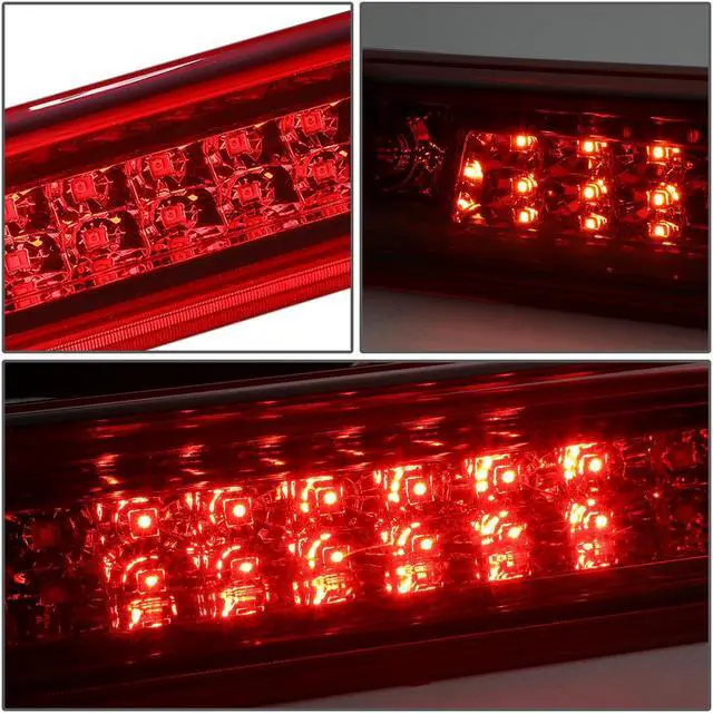 Alt view image 4 of 6 - DNA Motoring 3BL-COLO15-LED-RD For 2015 to 2018 Chevy Colorado GMC Canyon Dual Row LED 3rd Third Tail Brake Light Cargo Lamp Red Housing 16 17 18
