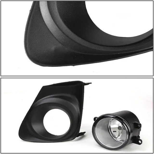 Alt view image 3 of 5 - DNA Motoring FL-ZTL-151-CH For 2011 to 2013 Toyota Corolla E140 Pair Bumper Driving Fog Lights w/Bezel & Switch (Clear Lens) 12